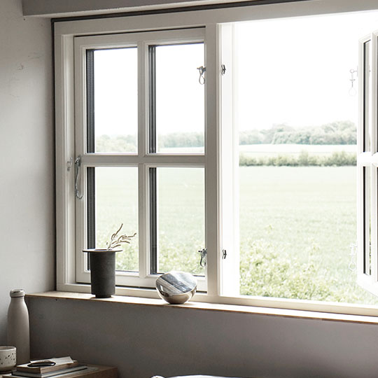 sprossevinduer 3 lags glass