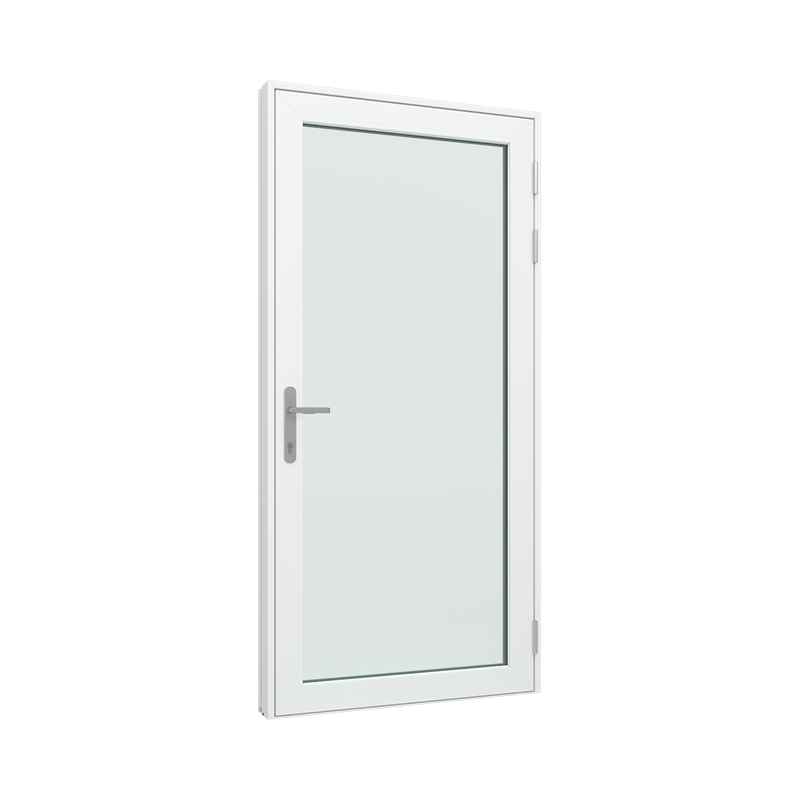 Ytterdør / utgangsdør / inngangsdør med 1 glassfelt 1 rute 1 rute pvc / plast 66B x 165H