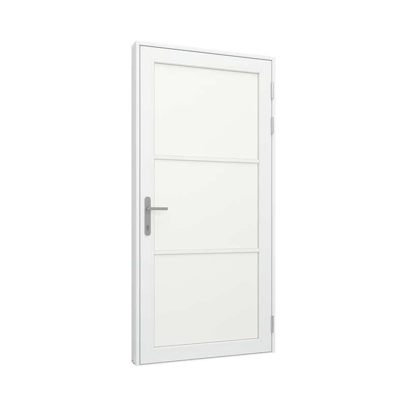 Ytterdør / utgangsdør / inngangsdør med 1x3 fyllinger pvc / plast 100B x 200H