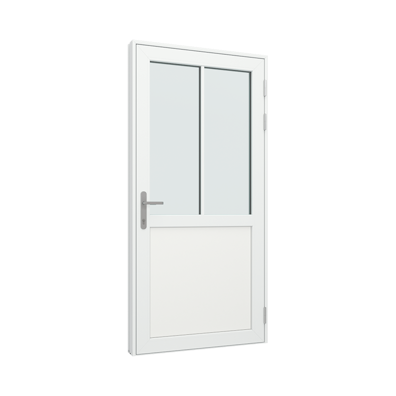 Ytterdør / utgangsdør / inngangsdør med 1 fylling og med 2x1 glassfelt 1 rute 1 rute pvc / plast 100B x 200H