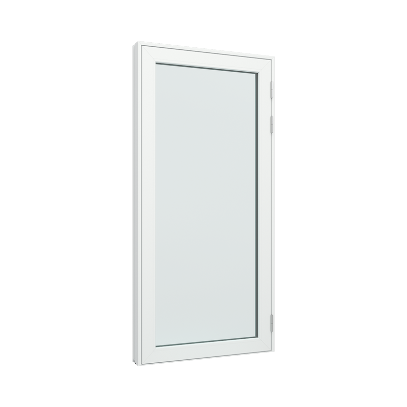 Balkongdør / hagedør / verandadør med 1 glassfelt 1 rute 1 rute pvc / plast 60B x 180H