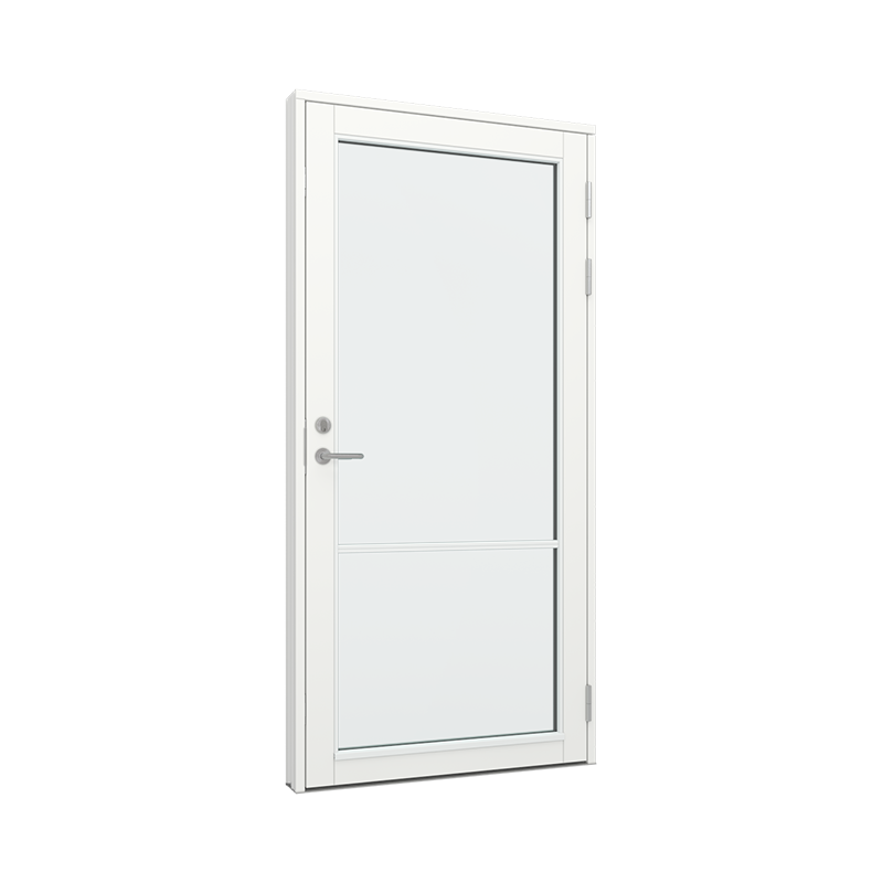 Ytterdør / utgangsdør / inngangsdør med 1x2 glassfelt 2 ruter Tre 100B x 200H