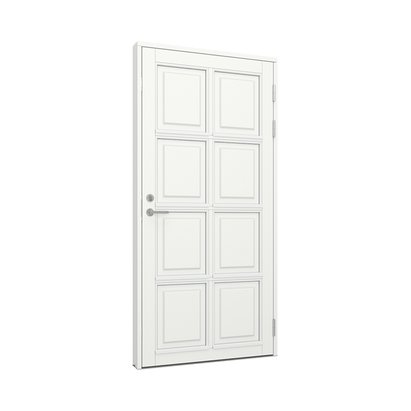 Ytterdør / utgangsdør / inngangsdør med 2x4 fyllinger Tre 100B x 200H
