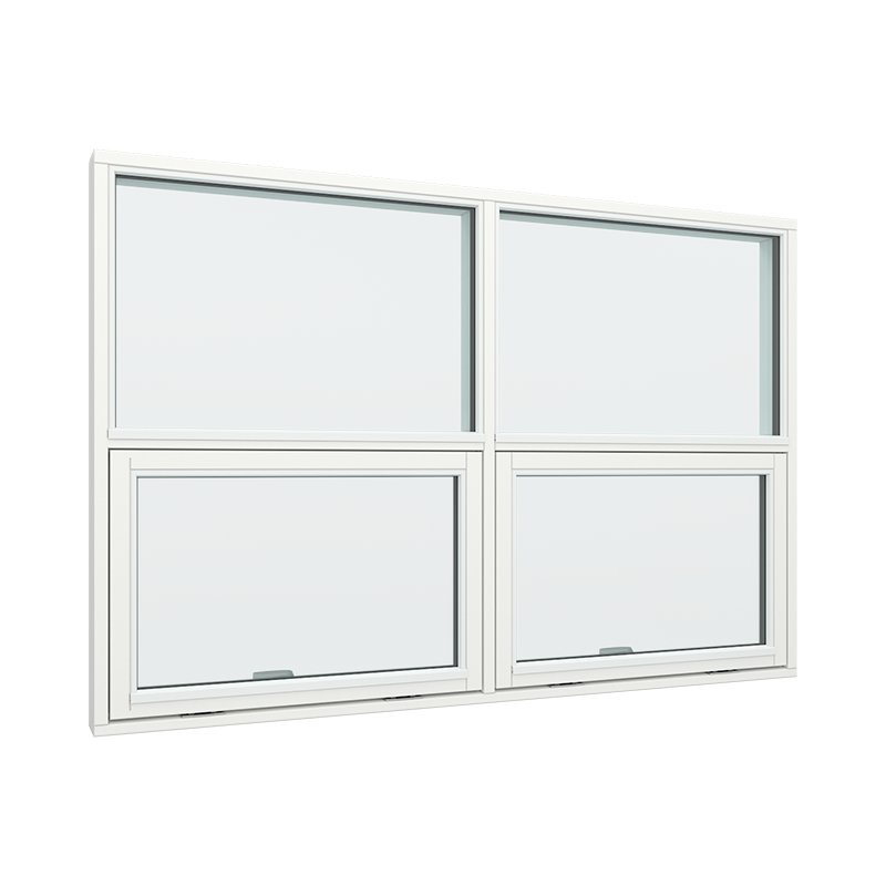 2-fags 2 ruter fastkarm med toppstyrt vindu i bunn Tre 160B x 120H