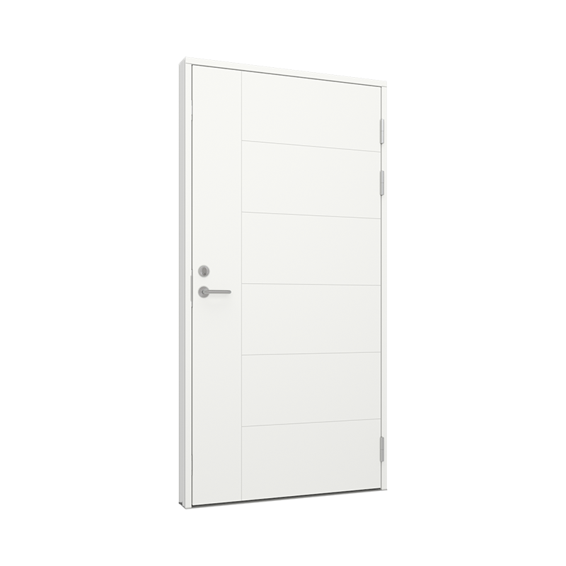 Ytterdør / utgangsdør / inngangsdør med vannrette og loddrette utskjæringer Tre 100B x 200H