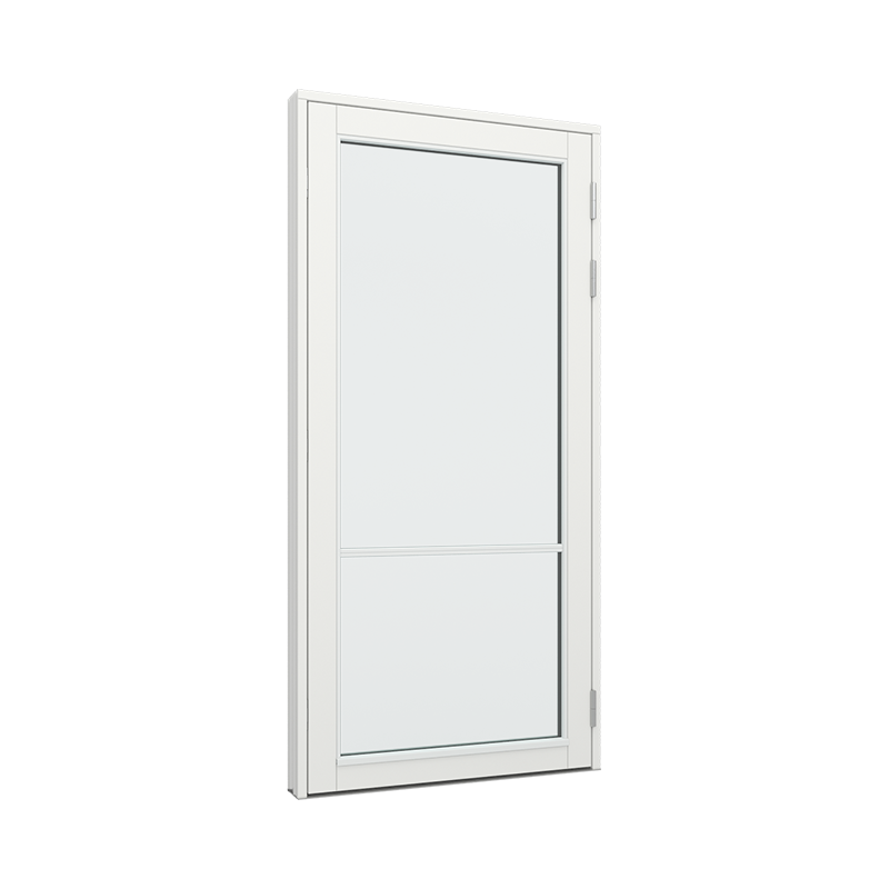 Balkongdør / hagedør / verandadør med 1x2 glassfelt 2 ruter Tre 100B x 200H