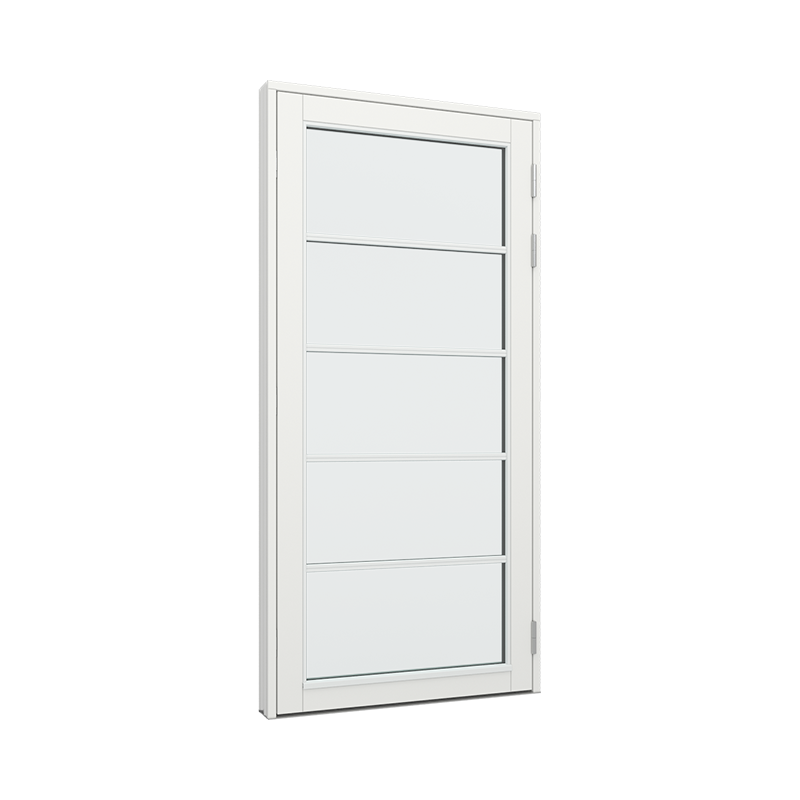 Balkongdør / hagedør / verandadør med 1x5 glassfelt Tre 100B x 200H