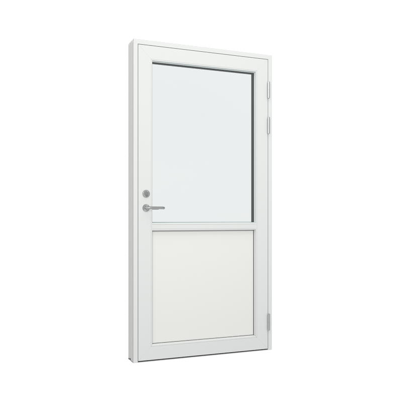 Ytterdør / utgangsdør / inngangsdør med 1 fylling og 1 glassfelt 1 rute 1 rute Tre∕Alu 60B x 169H