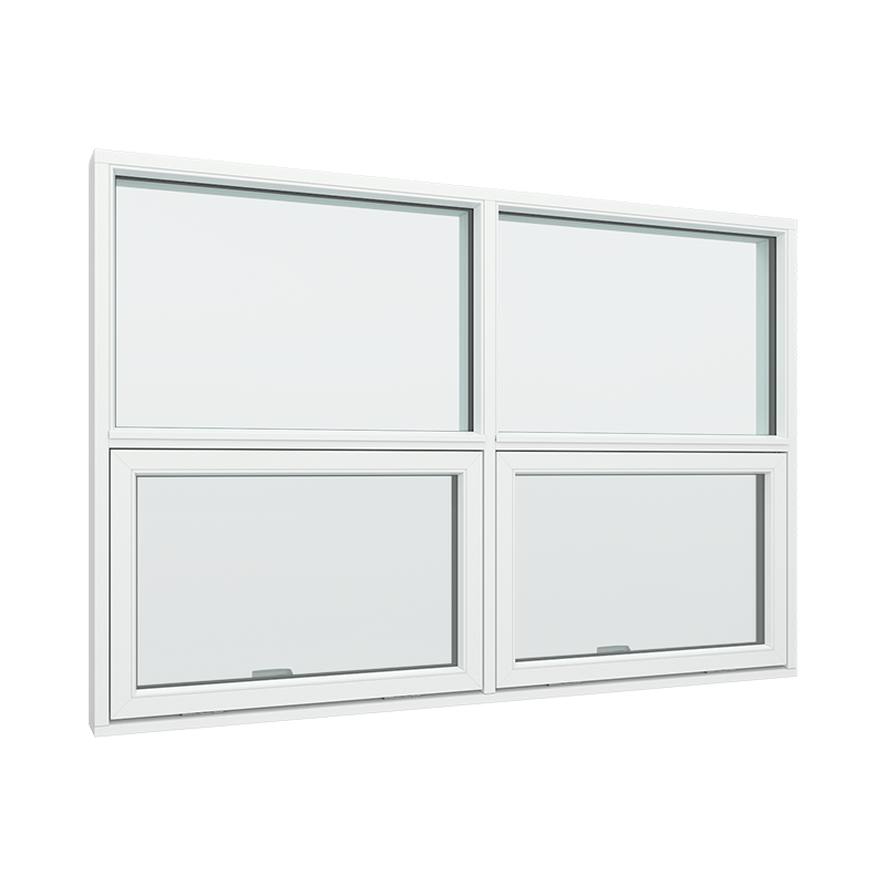 2-fags 2 ruter fastkarm med toppstyrt vindu i bunn Tre∕Alu 160B x 120H