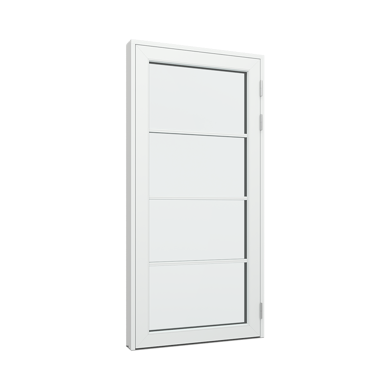 Balkongdør / hagedør / verandadør med 1x4 glassfelt 4 ruter Tre∕Alu 100B x 200H