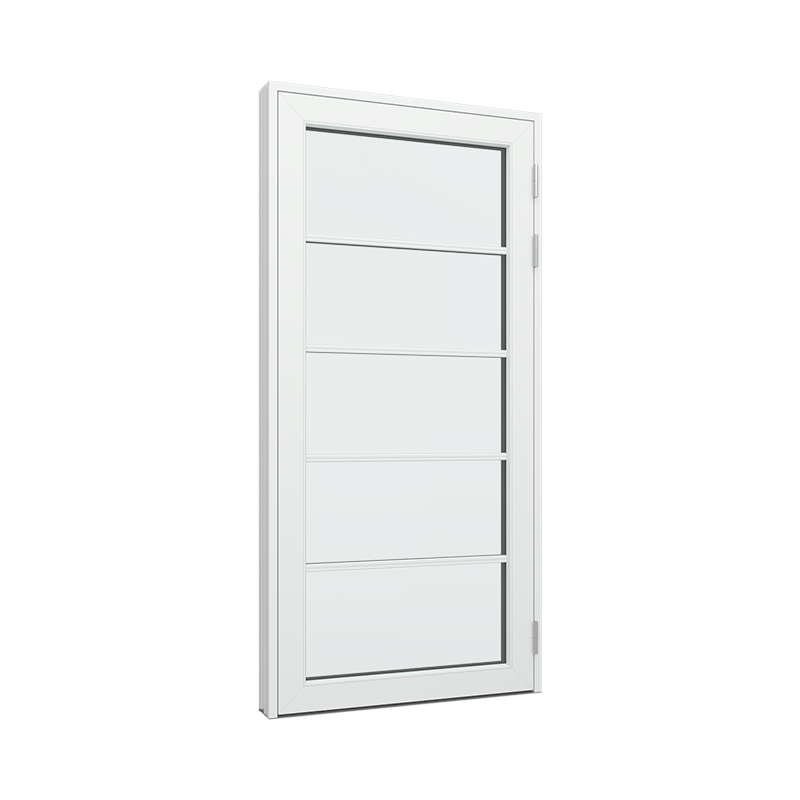 Balkongdør / hagedør / verandadør med 1x6 glassfelt Tre∕Alu 100B x 200H