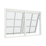 2-fags toppstyrt vindu med 2x3 glassfelt thumbnail