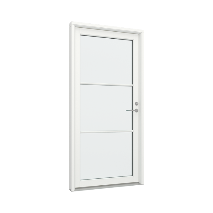 Ytterdør med 1x3 glassfelt