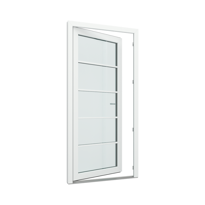 2-veis balkongdører med 1x5 glassfelt