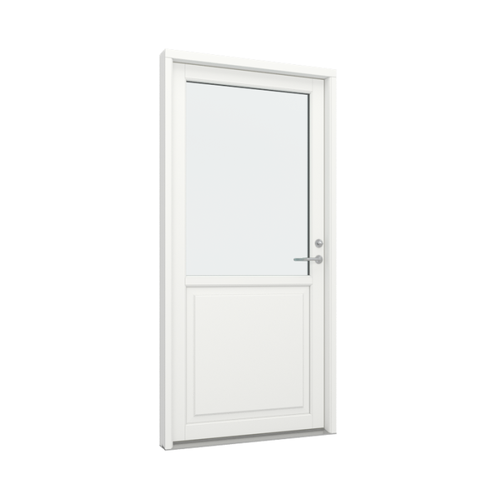 Ytterdør med 1 fylling og 1 glassfelt