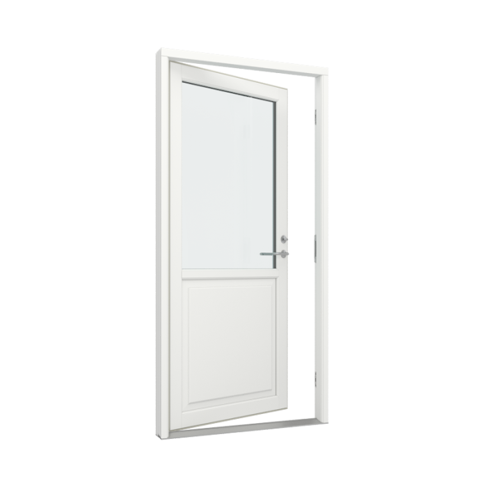 Ytterdør med 1 fylling og 1 glassfelt