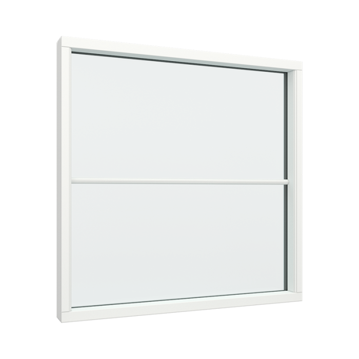 1-fags fastkarm med 1x2 glassfelt