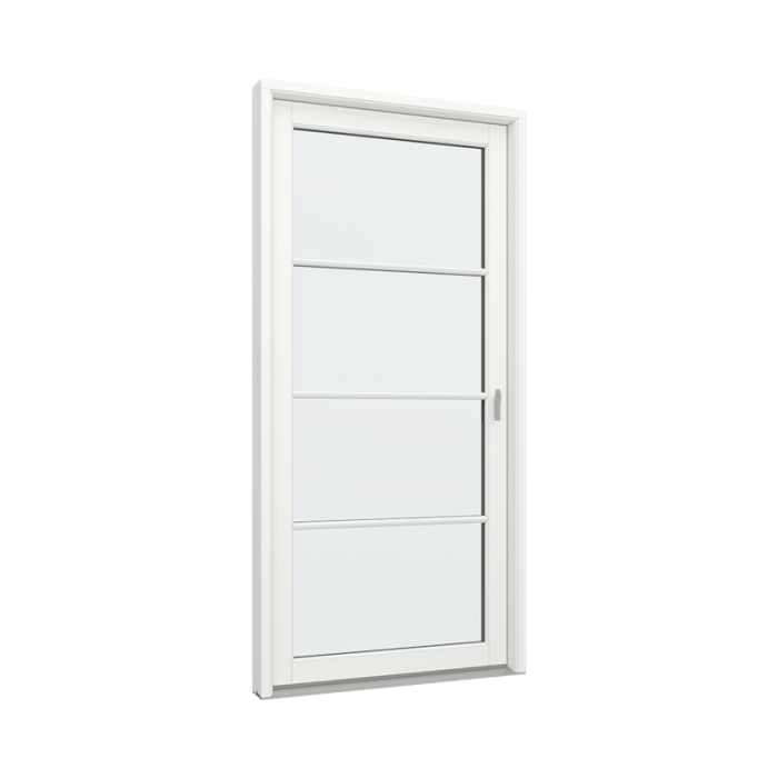 Balkongdør med 1x4 glassfelt