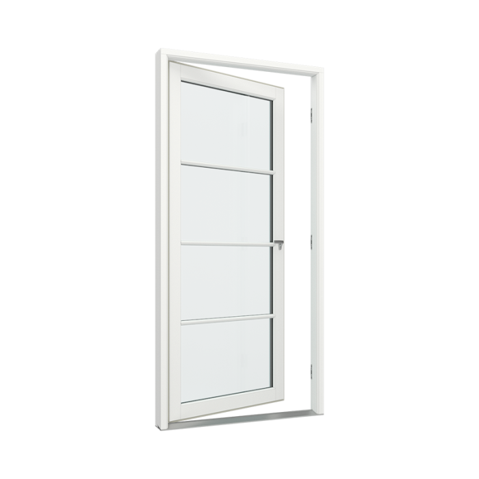 Balkongdør med 1x4 glassfelt