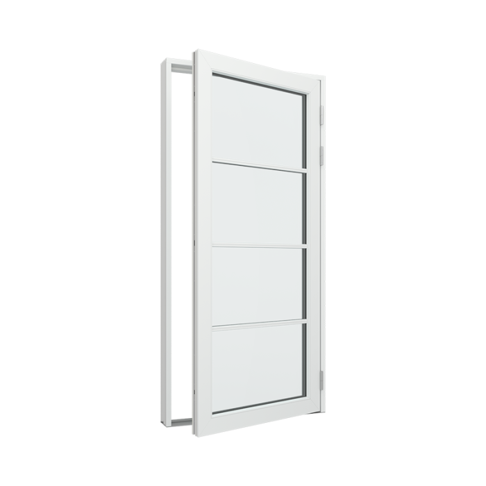 Balkongdør med 1x4 glassfelt