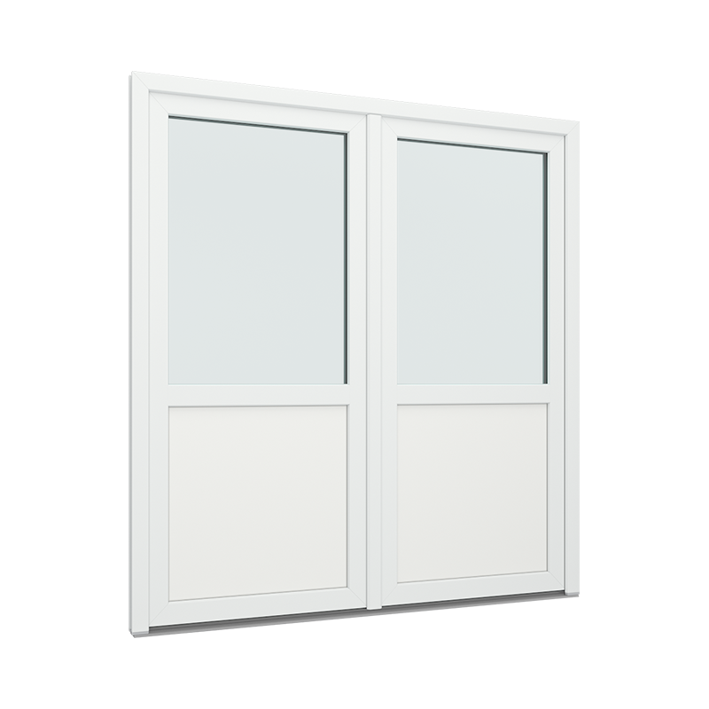 Dobbel balkongdør PVC