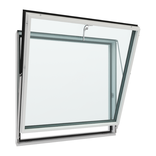toppsving vinduer 2 lags eller 3 lags glass